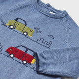 Maglione Con Intarsi Macchinine In Misto Lana Neonato MAYORAL 2316