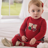 Warmes, langärmliges Kleid aus Baumwolle für Babymädchen MAYORAL 2863