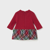 Warmes, langärmliges Kleid aus Baumwolle für Babymädchen MAYORAL 2863