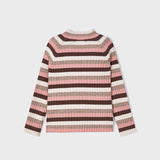 Gerippter Rollkragenpullover aus warmer, mehrfarbiger Baumwolle für Mädchen MAYORAL 4002