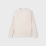 Gerippter Rollkragenpullover aus warmer, mehrfarbiger Baumwolle für Mädchen MAYORAL 4002