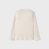 Geripptes Poloshirt aus warmer Baumwolle für Mädchen MAYORAL 4194