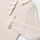 Geripptes Poloshirt aus warmer Baumwolle für Mädchen MAYORAL 4194