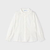 Langärmeliges Baumwollhemd in Smoke Point für Mädchen MAYORAL 4195