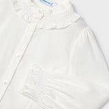 Langärmeliges Baumwollhemd in Smoke Point für Mädchen MAYORAL 4195