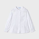 Langärmeliges Baumwollhemd in Smoke Point für Mädchen MAYORAL 4195