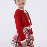 Perforierter Trikot-Cardigan aus Wollmischung für Mädchen MAYORAL 4310 