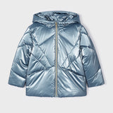 Metallic-Kapuzenjacke für Mädchen aus recycelten Fasern MAYORAL 4410