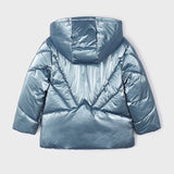 Metallic-Kapuzenjacke für Mädchen aus recycelten Fasern MAYORAL 4410