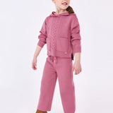 Zweiteiliger warmer Baumwoll-Trikot-Trainingsanzug für Mädchen MAYORAL 4508