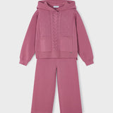 Zweiteiliger warmer Baumwoll-Trikot-Trainingsanzug für Mädchen MAYORAL 4508