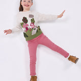 Leggings In Caldo Cotone Con Strass Bambina MAYORAL 4783