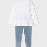 MAYORAL Mädchen-Samt-Leggings-Set 4785