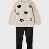 Set mit Leggings und Sweatshirt für Mädchen MAYORAL 4786 
