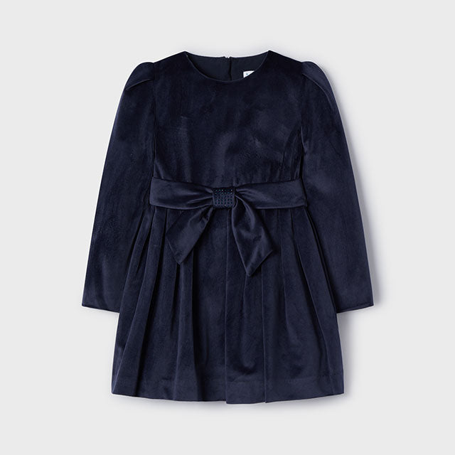 Langärmliges Samtkleid für Mädchen MAYORAL 4917