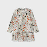 Bedrucktes ausgestelltes Kleid mit Lurexfaden für Mädchen MAYORAL 4922 