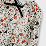 Bedrucktes ausgestelltes Kleid mit Lurexfaden für Mädchen MAYORAL 4922 