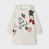 Abito In Felpa Stampato Con Cappuccio Bambina MAYORAL 4929