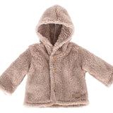 Teddymantel mit Kapuze aus Kunstpelz für Babys CALAMARO 14013