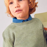 Warmer Basic-Pullover aus Baumwolle mit Rundhalsausschnitt für Jungen MAYORAL 323