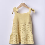 Abito Smanicato In Cotone Organico Neonata WEDOBLE 07304A