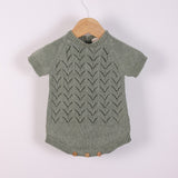 Pagliaccetto Corto Traforato In Cotone Biologico Neonato/a WEDOBLE 07305A