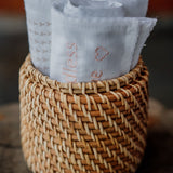 Gauze Square with Baby Rocking Horse Embroidery Wedoble 12968D