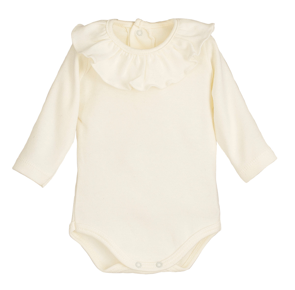 Body In Caldo Cotone Con Collo Rouche Neonata CALAMARO 19125