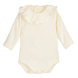 Body In Caldo Cotone Con Collo Rouche Neonata CALAMARO 19125