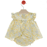 Abito Corto Smanicato Con Culotte Neonata DEL SUR 0070