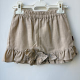 Shorts Con Ruches In Tessuto Naturale Neonata  COCOTE 41093