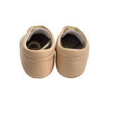 Leather Cradle Shoes With White Blue And Beige Newborn Laces INDEX 1678
