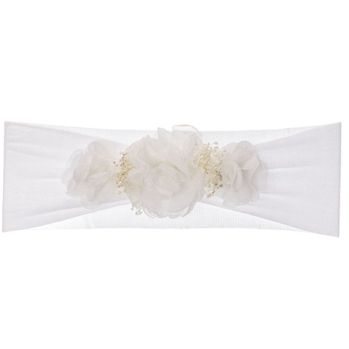 Fascia Elastica In Tulle Con Fiori Neonata SIENA 6205