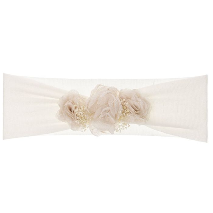 Fascia Elastica In Tulle Con Fiori Neonata SIENA 6205