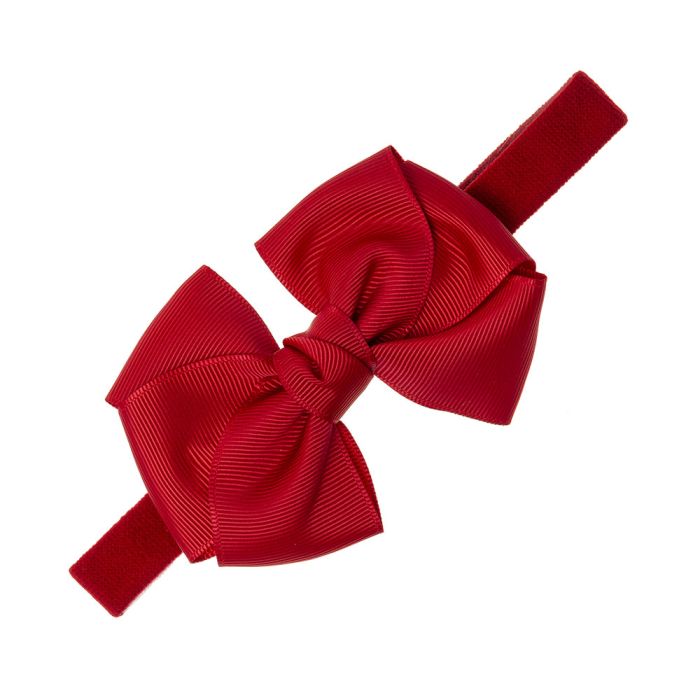 Gummiband mit großer Schleife aus grober Narbung Baby Girl SIENA 7542