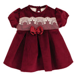 Abito Mezza Manica In Velluto Bambina CALAMARO 21314