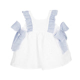 Abito Smanicato In Pizzo San Gallo Neonata CALAMARO 21329