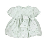 Abito A Palloncino In Pizzo San Gallo Neonata CALAMARO 21334