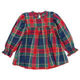 Abito Scozzese In Caldo Cotone Neonata CALAMARO 21350