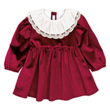 Abito elegante In Velluto Bambina CALAMARO 21353