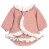 Completo Con Culotte In Caldo Cotone Neonata CALAMARO 22094