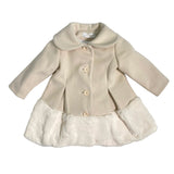 Cappotto Svasato In Panno Ed Ecopelliccia Con Collo Tondo Bambina ISABEL F591