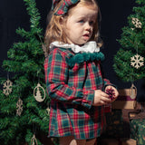 Abito Corto Con Culotte Scozzese Neonata CALAMARO 22104