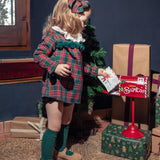 Abito Corto Con Culotte Scozzese Neonata CALAMARO 22104