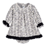 Abito Manica Lunga Con Culotte Invernale Neonata CALAMARO 22106