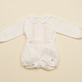 Elegantes 2-teiliges Outfit für Neugeborene in Creme Granlei 23257