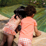 Costume Intero Con Rouches Bambina CALAMARO 23819