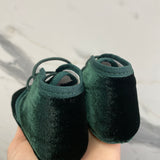 Scarpa Da Culla Con Lacci In Velluto Neonato Indice 382