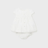 Abito Elegante Con Culotte In Organza E Pizzo Neonata MAYORAL 1821