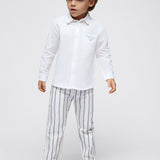 Pantalone Chino Slim Fit In Misto Lino Bambino MAYORAL 3541